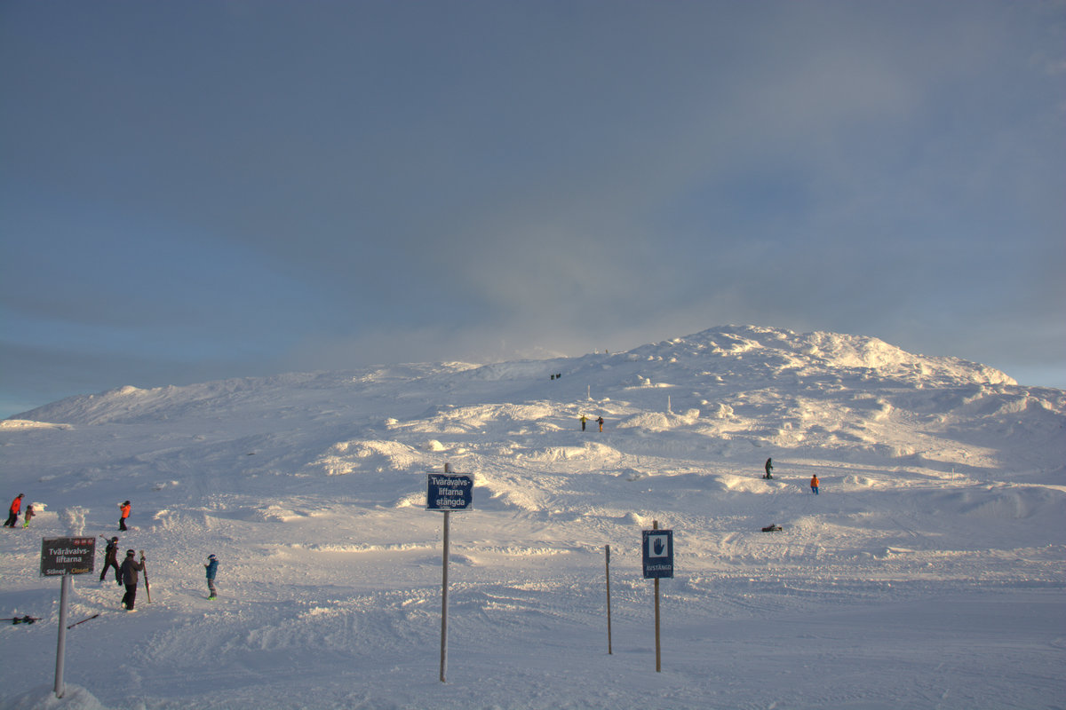 Off piste – the northern slope of Åreskutan