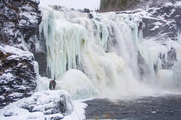Tännforsen Sweden's largest waterfall in December